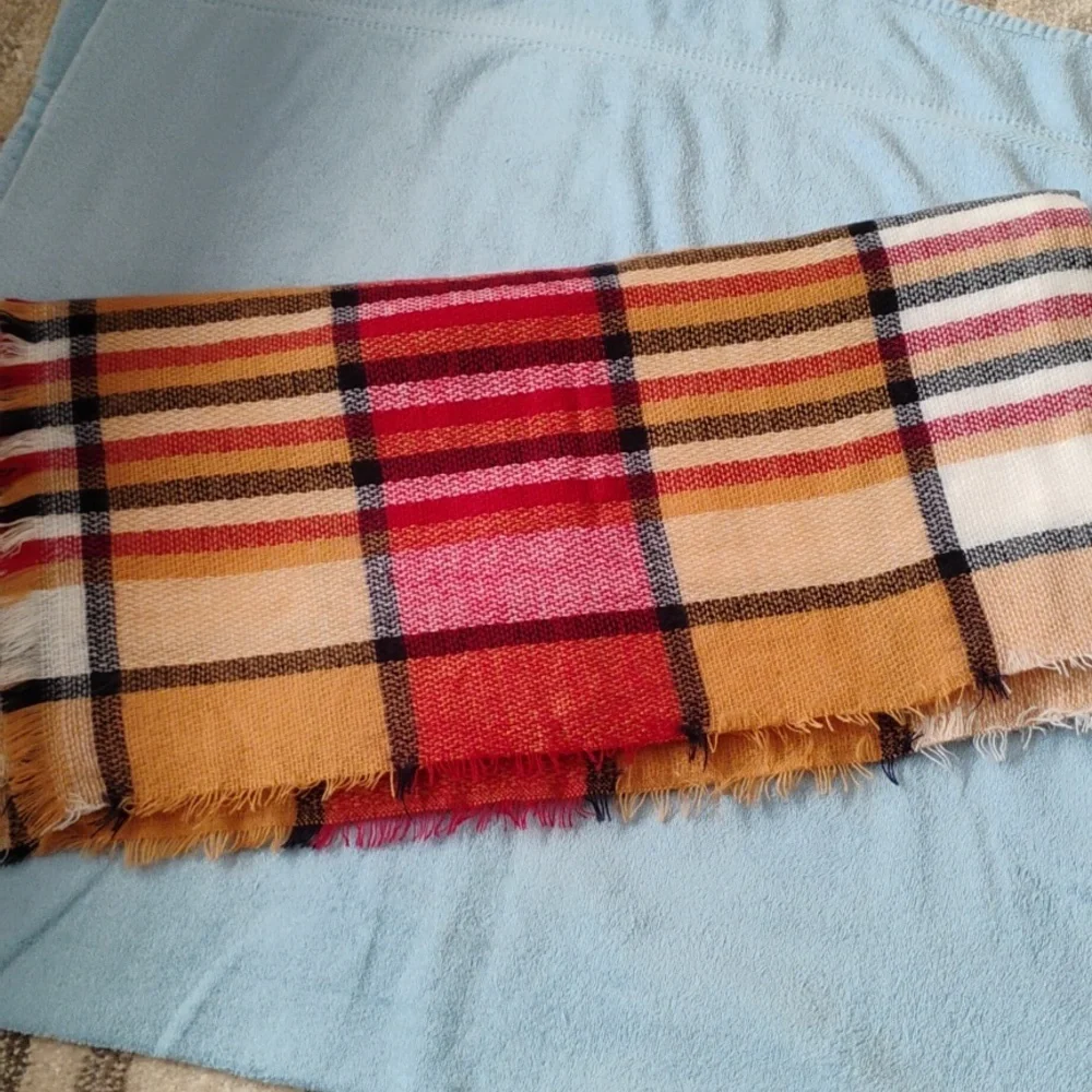 Plaid Pashmina NWOT
